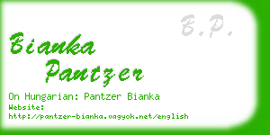 bianka pantzer business card